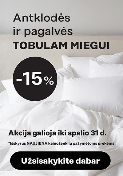 Anklodės ir pagalvės -15% LT